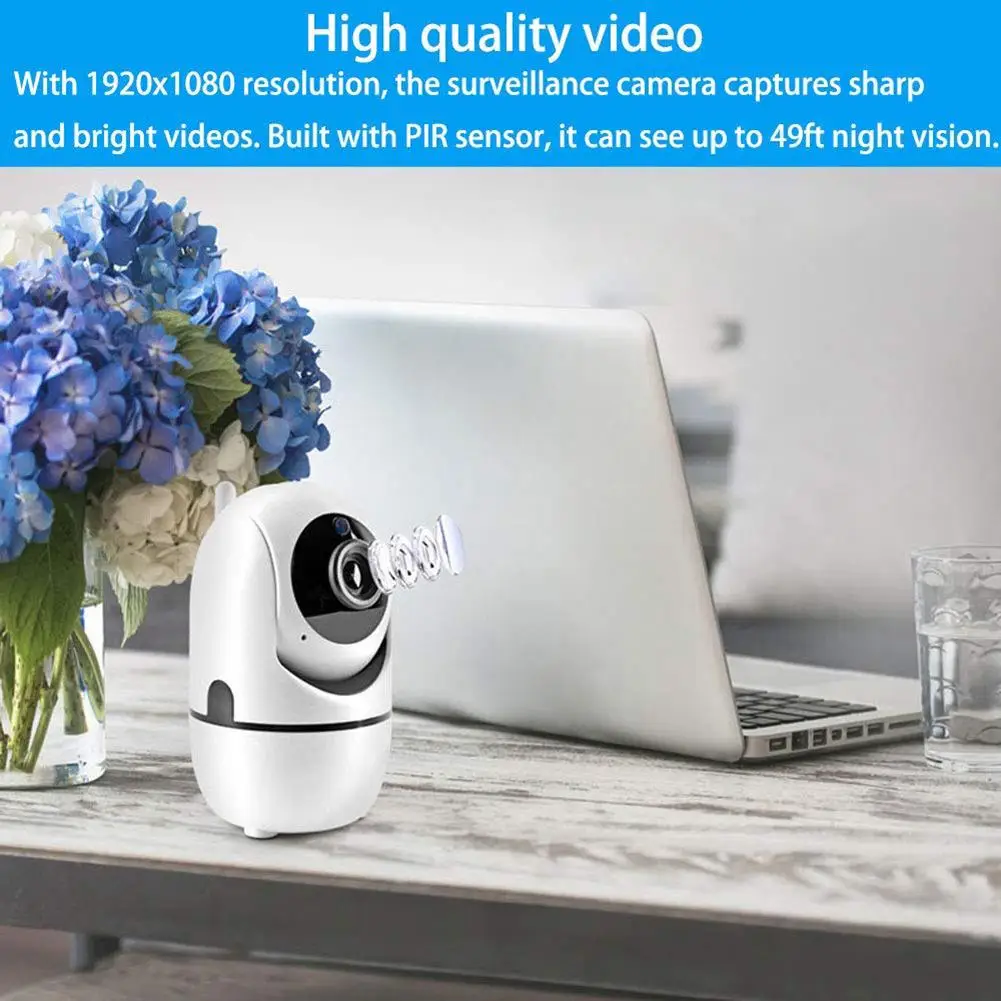 1080P HD Беспроводной IP Камера 2 полосная аудио Ночное видение APP дистанционного