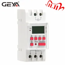 Цифровой таймер GEYA программируемый на din рейке 16 А 20 30 12 В 24 110 220