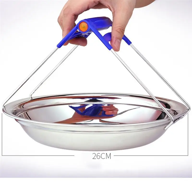 2pcs Stainless Steel Plate Tongs Useful Anti-Scalding Kitchen Lifter Heat Resistant Pots Tong Bowl Clip For Home | Дом и сад