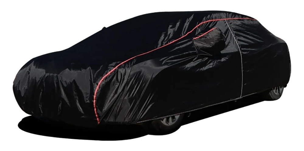 190T универсальные чехлы для автомобиля для защиты от солнца, снега, дождя, пыли, мороза, черного цвета для mitsubishi Outlander pajero Lancer