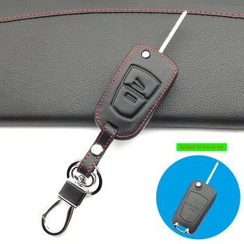 

Hot Sale 100% Genuine Leather Remote Control Car Key Cover Skin Case For Opel Car Keys Accessories Shell