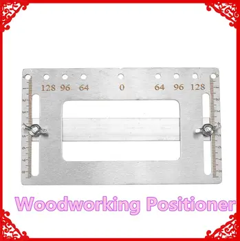 

Woodworking Handle Positioner Adjustable Jig Position Tool Multi-functional Drill Punch Locator Furniture Slotting Hand Tools