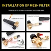 Car Wash For High Pressure Washer  Foam Cannon Lance Mesh Filter High Density Tablet Replacement Accessories For Foam Generation 4