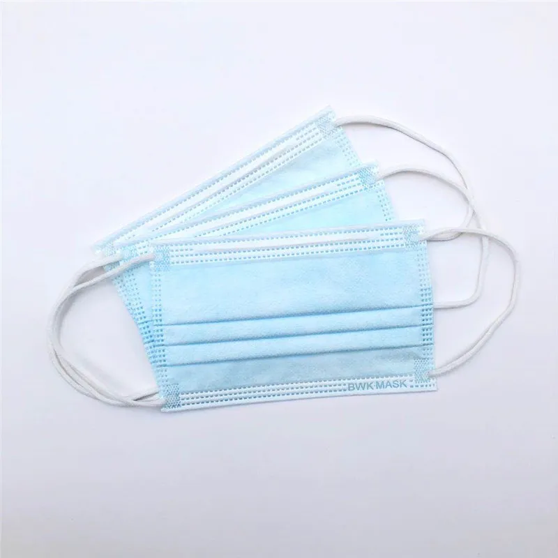 Powecom 10pcs Children Mouth Mask PM2.5 Disposable Filter mask 3 Layer Anti dust Face Mask Fits 3-15 Years Old Kids 4