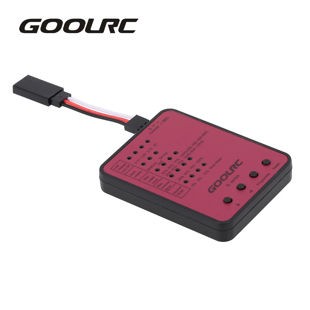 GOOLRC S серии S-45A/S-120A RC автомобиль ESC Программирование карты