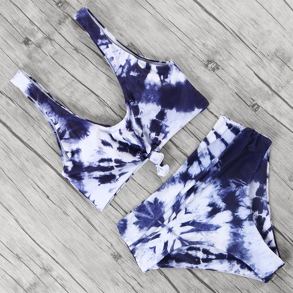 

Floral Printed Swimwear Women Padded High Waist Push Up Bikini Set Maillot De Bain Femme 2019