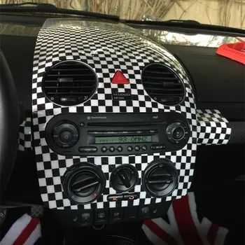 

Grid Steering Wheel Dashboard Instrument Door Moulding Deco Frame For VW Volkswagen Beetle 2003 04 05 06 07 08 09 10 CAA238