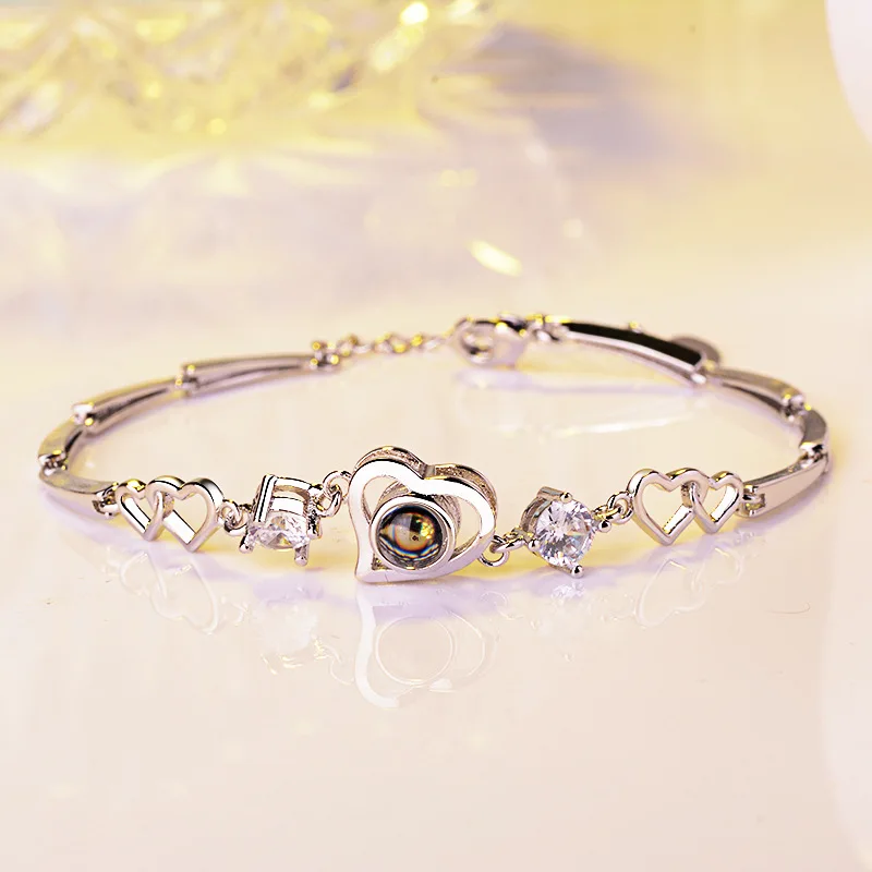 Bague Ringen, корейский тренд, Стерлинговое серебро 925, браслет, циркон в форме сердца, ювелирные изделия для женщин, День Святого Валентина, хорошее ювелирное изделие, подарок