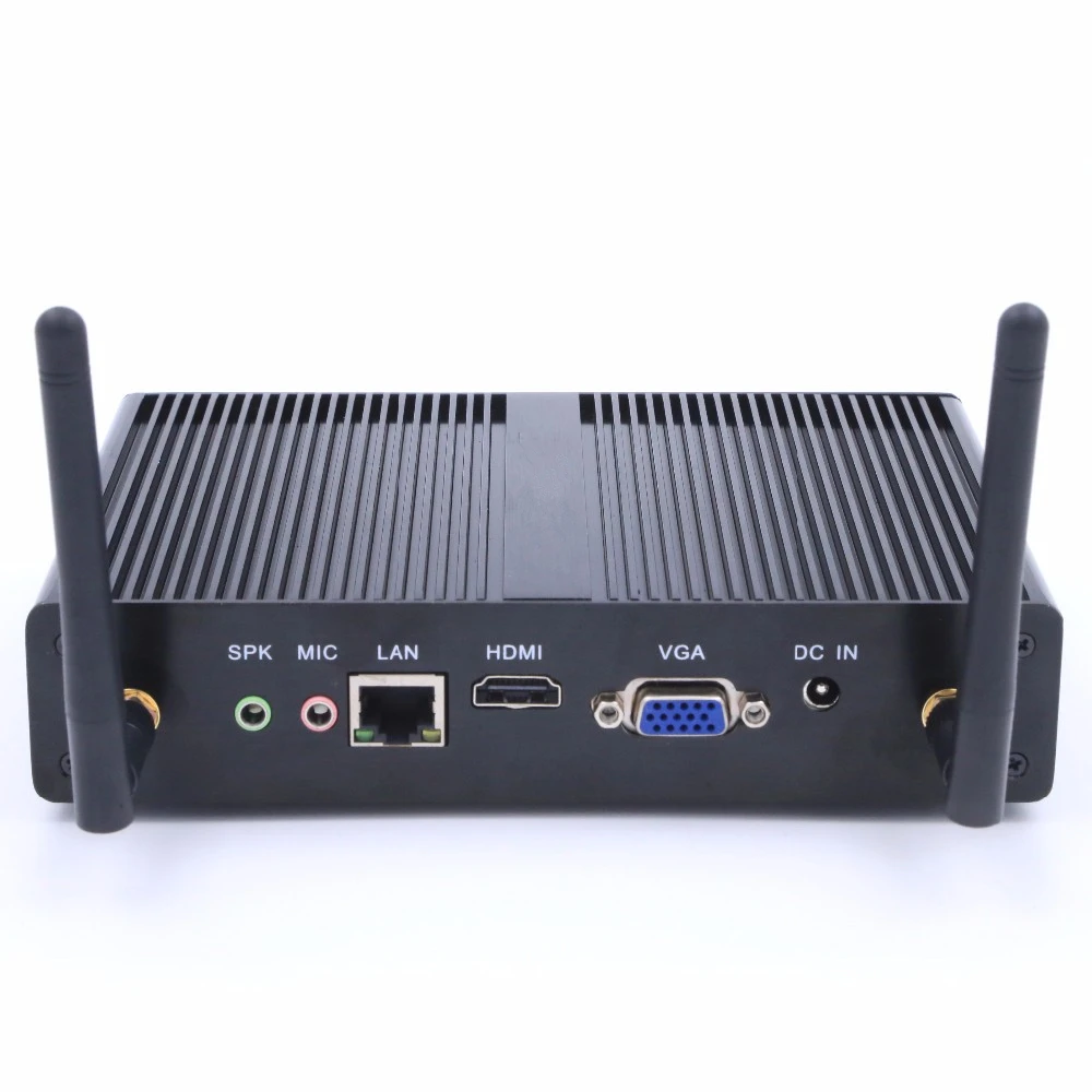Недорогой Мини ПК без вентилятора Intel Celeron J1900 Windows 7/8 Linux HDMI и VGA Full 1920*1080 HD порт Wi Fi BT