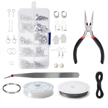 

Jewelry Making Kit, Handmade Jewelry Accessories Pliers Tool Set, Suitable for Beginners in DIY Handicrafts