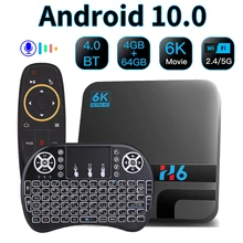 Smart Tv Box Android 10 H616 4GB 32GB 64GB Google Stimme Assitant 2,4G 5GHz Wifi bluetooth 6K 3D media player Set top box