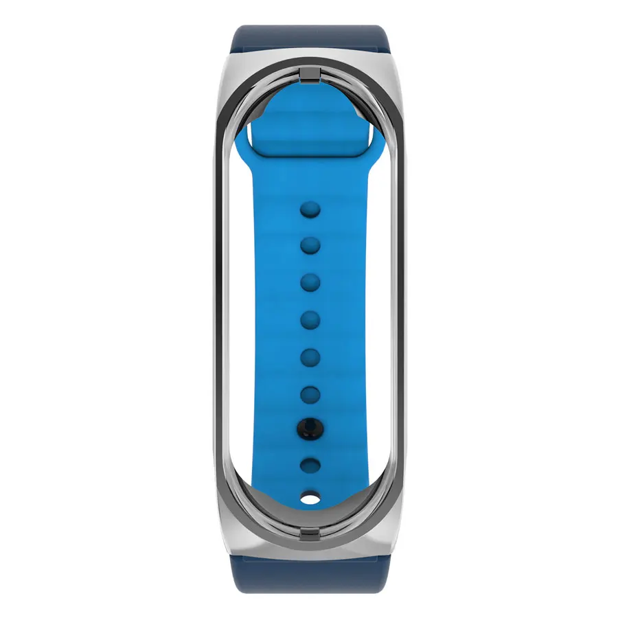 Mi Band 3 ремешок металлический Безвинтовой нержавеющей стали+ силикон для Xiaomi mi Band 3 металлический ремешок браслет mi band 3 браслеты