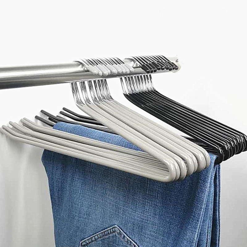 Pants Hangers 12 Pack Heavy Duty Hangers Open Ended No Sharp Edges 4