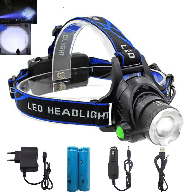 Portable T6 LED Headlamp Headlight Head Lamp LED Fishing Torch Light Flashlight 