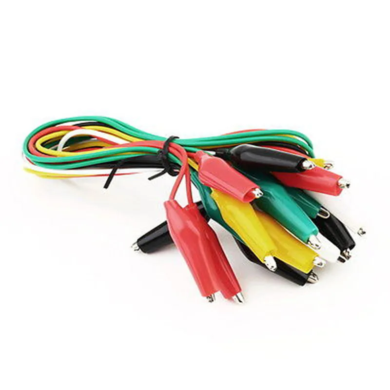 

10pcs Double-ended Alligator Clips Test Leads 50cm Electrical DIY Alligator Clips Test Jumper Wire