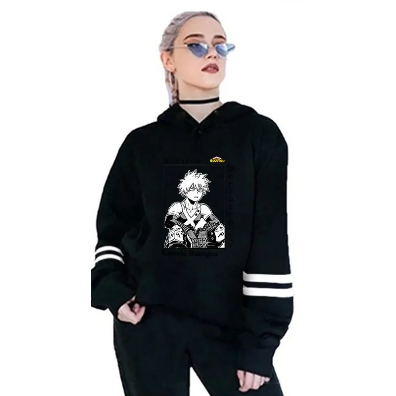 

Bakugou Katsuki Hoodies Men Women Boku No Hero Academia Sweatshirts Unisex My Hero Academia Pullover Sportswear Tops Sudadera
