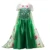 Muababy Elsa 1&2 Princess Dresses for Girls Fever Green Floral Maxi Dress Winter Robe Queen Anna Coronation Dress Elsa Party Wear