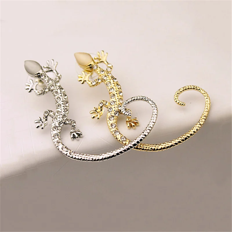 Brincos-2019-Hot-Korean-Fashion-Elegant-Accessories-Rhinestone-Ear-Cuff-Earrings-Luxury-Exaggerated-Gecko-Lizard-Stud (3)