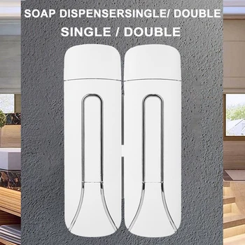 

Bathroom Liquid Soap Dispenser Single/Double Wall Mounted for Kitchen Shower Gel Detergent Shampoo Bottle Hotel Home Accessories