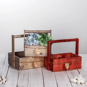 

A set of wooden boxes 3 in 1 with a handle "The most beautiful" with a nameplate, 30 x 25 x 20 cm 4711054