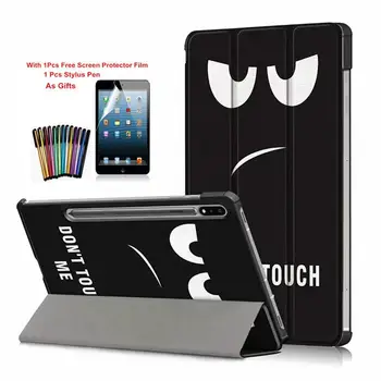 

Slim Leather Folding Stand Cover For Samsung Galaxy Tab S7 Plus SM-T970 SM-T975 Case 12.4 inch with Auto Wake Sleep+Film+Stylus