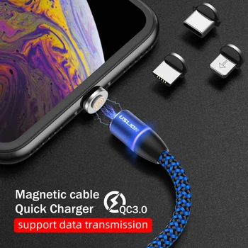 

Fast Magnetic Micro Mobile Phone Cable USB Hight Quick Digital Cables Charging Data Sync Cable Cord For Android Phones TXTB1