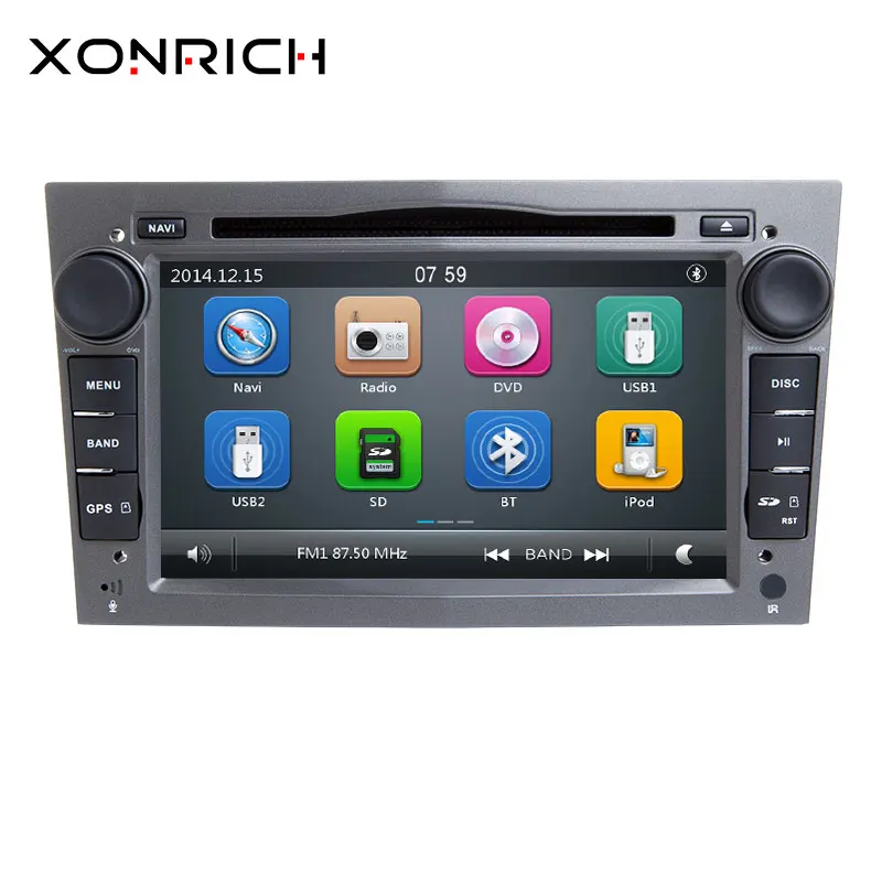 

xonrich 2 Din Car Radio Multimedia Player For Opel Vectra C Zafira B Vivaro Astra H GJ Corsa B C D Meriva BAntara DVD Navigation
