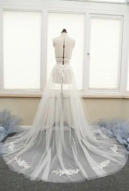 tulle skirt with train