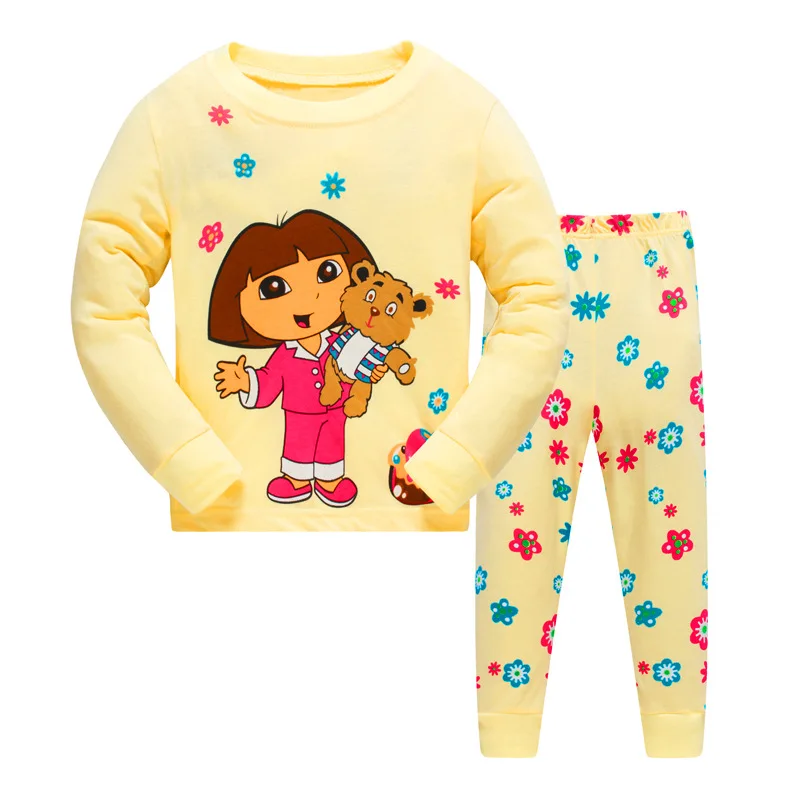 adopteren Mos bezoeker Kat Cartoon Meisjes Nachtkleding Baby Pyjama 2T- 8T Kleding Voor Kids Pyjama  Set Nachthemd Thuis Eenhoorn Pak ariel Dora - AliExpress Moeder & Kinderen