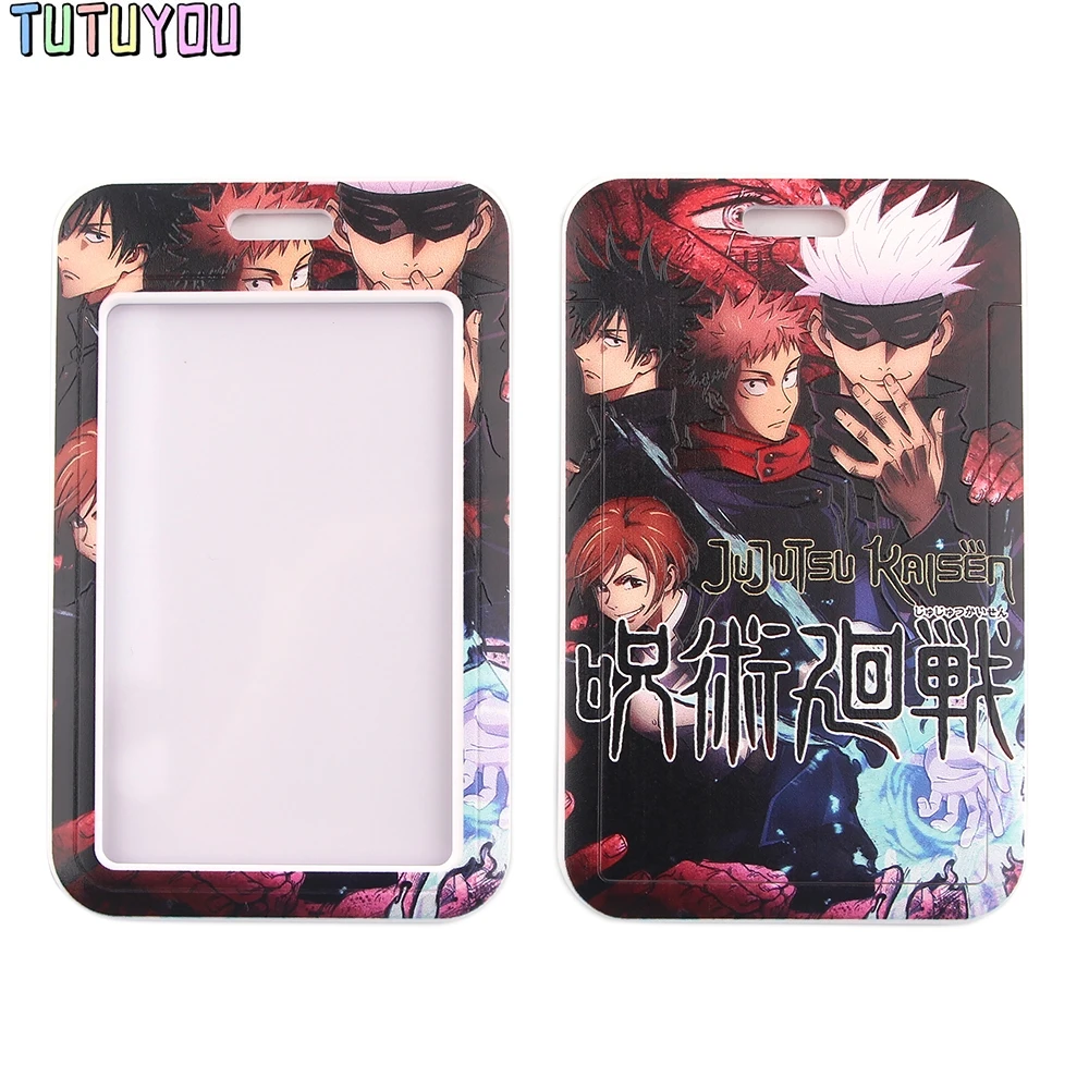 

1pc PC2528 Cool Anime Lanyards Id Badge Holder Keychain ID Card Pass Gym Mobile Badge Holder Lanyard Key Holder