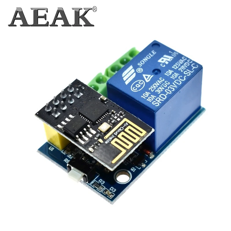 AEAK ESP8266 ESP 01S 5V WiFi Релейный Модуль DS18B20 DHT11 Things умный дом переключатель