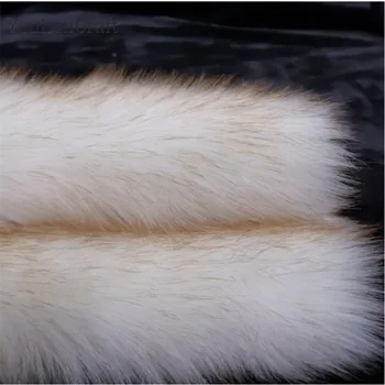 

Chzimade 20x30cm Soft Plush Artificial Faux Fox Fur Fabric Handmade Dyed Garment Fabric Diy Sewing Crafts