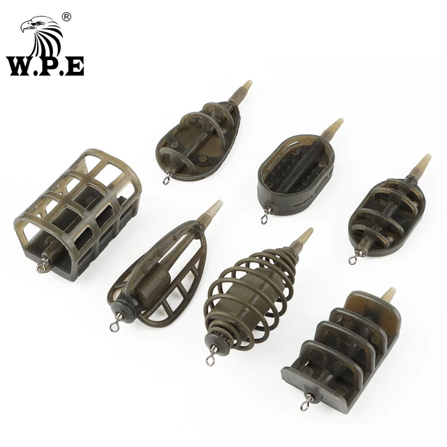 W.P.E 1pcs Carp Fishing Method Feeder 40g-80g Rig Hair Europe Carp