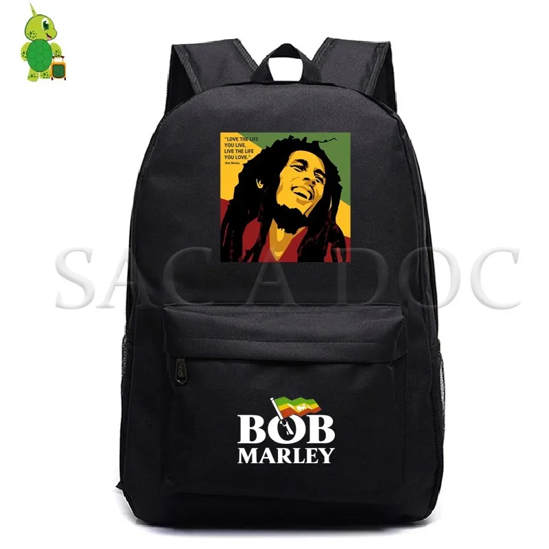 Bob Marley Legend рюкзак для подростков, брезентовые школьные сумки для женщин и мужчин, рюкзак для ноутбука, детские сумки для книг, Модный повседневный рюкзак для путешествий - Цвет: 1