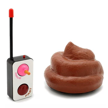 

Funny Remote Control Poop Toy With Spinning And Farting Action 49MHZ To Befuddle Your Friends And Amaze Your Pets High Quality