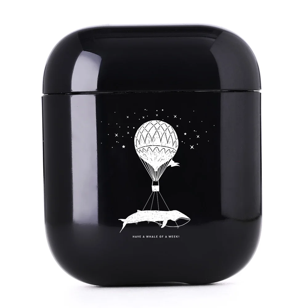 Жесткий Чехол для наушников s для Apple Airpods чехол милый горный черный роскошный беспроводной Bluetooth чехол для наушников для Airpods чехол Sunrise - Цвет: I02210S