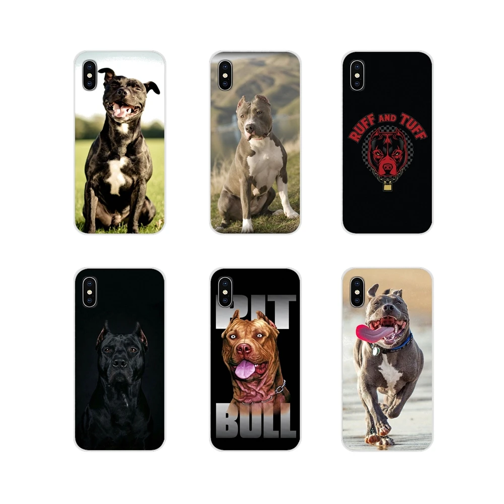 Pit Bull Lovely Pet Dog Pitbull Soft Transparent Cases Covers For Samsung Galaxy A3 A5 A7 A9 A8 Star A6 Plus 2018 2015 2016 2017 | Мобильные