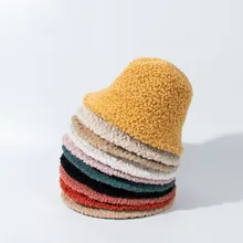 New Panamanian Warm Winter Women's Bucket Hat Angola Long Rabbit Fur Basin Hat Fashion Autumn and Winter Thickened Fisherman Hat