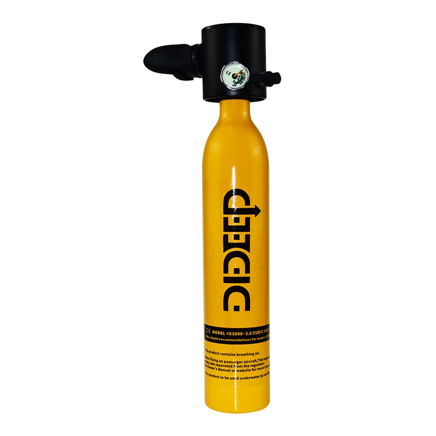 DIDEEP mini diving oxygen tank 500ML capacity underwater oxygen tank snorkeling dedicated oxygen tank