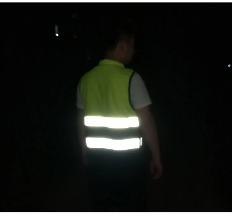 Reflective Vest High Visibility Warning Safety Vest Fluorescent Clothing Multi pockets Outdoor Security Traffic Work Clothes (11)