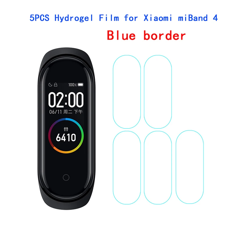 Для Xiaomi Mi Band 4 Защитная мягкая пленка для Xiaomi Mi Band 4 аксессуары для смарт-браслета полноэкранная проницаемая пленка - Цвет: mi Band4