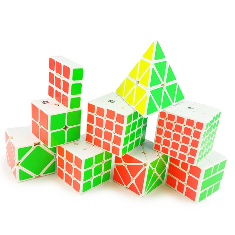 2x2x2 3x3x3 4x4x4 5x5x5 белый стикер скоростной волшебный куб базовый пазл твист