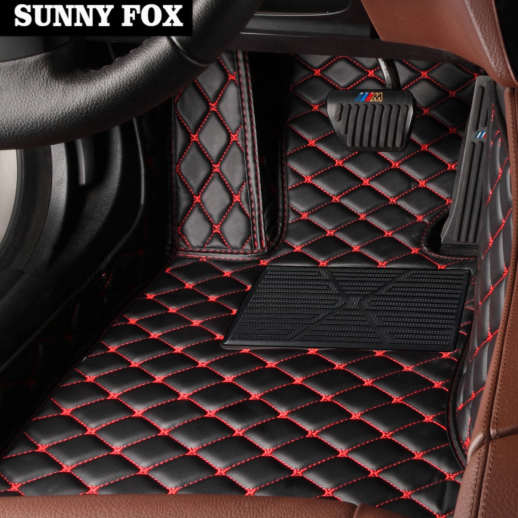 "SunnY Fox автомобильные коврики для BMW F10 F11 F15 F16 F20 F25 F30 F34 E60 E70 E90 1 3 4 5 7 серии GT X1 X3 X4 X5 X6 Z4 5D автомобиля-щупы