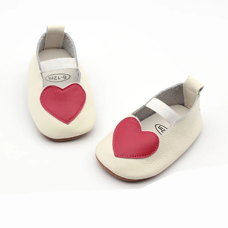 

Dolakids baby leather baby shoes first walker non-slip toddler shoes baby shoes square mouth shoes heart style princess shoes