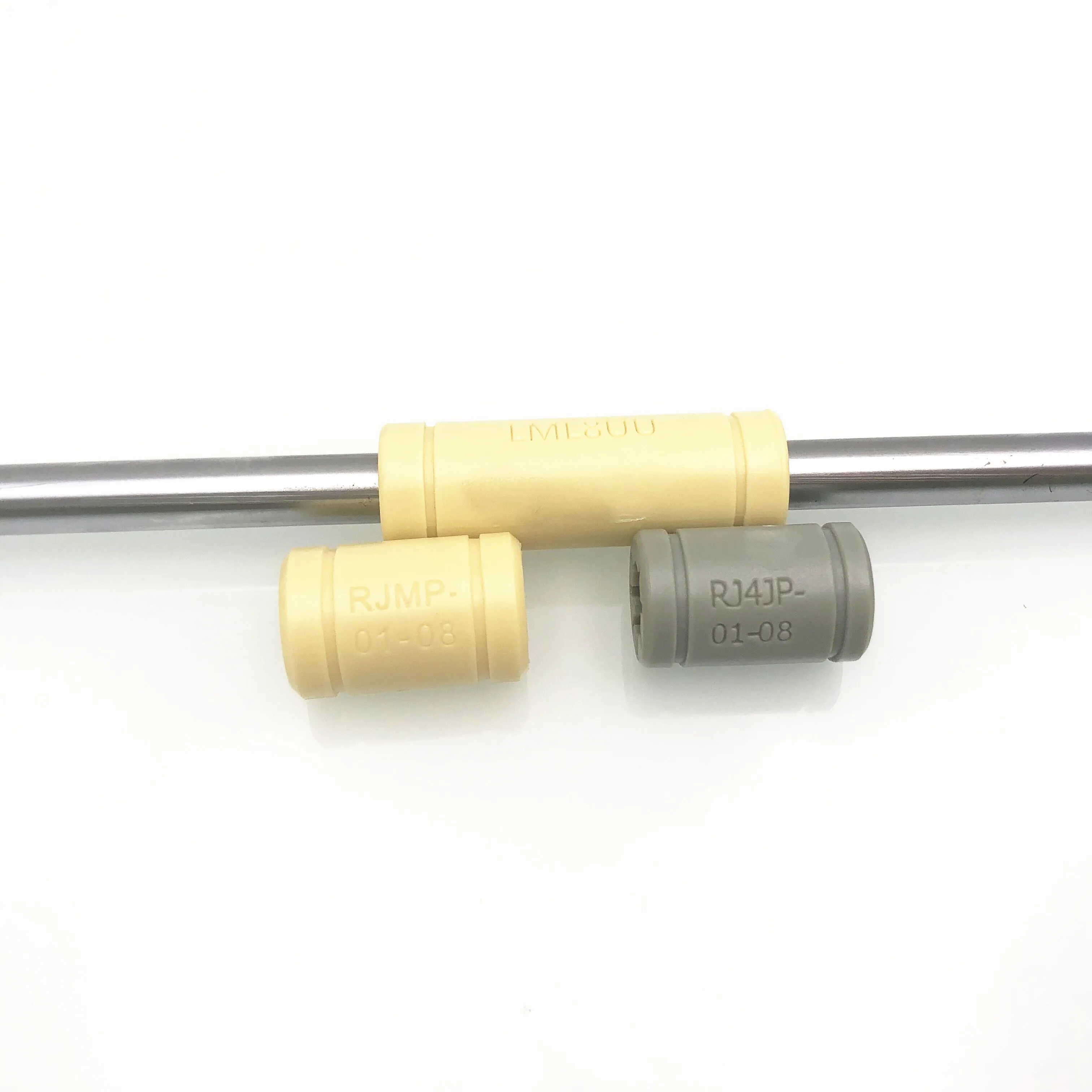 3D 프린터 액세서리 알루미늄 히트 블록, E3D V6 J 헤드 압출기 핫엔드, PT100V6, 23*16*12mm 9 솔리드 폴리머 베어링 RJMP-01-08 R 솔리드 플라스틱 베어링, DIY Prusa I3 3D 프린터용 8 mm ID, LM8UU, LM8LUU, LMK8LUU, 2 개