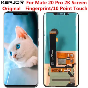 

For Huawei Mate 20 Pro Lcd Screen Tested Original Lcd Display+Touch AMOLED Screen With Fingerprint Replacement For Mate 20 Pro