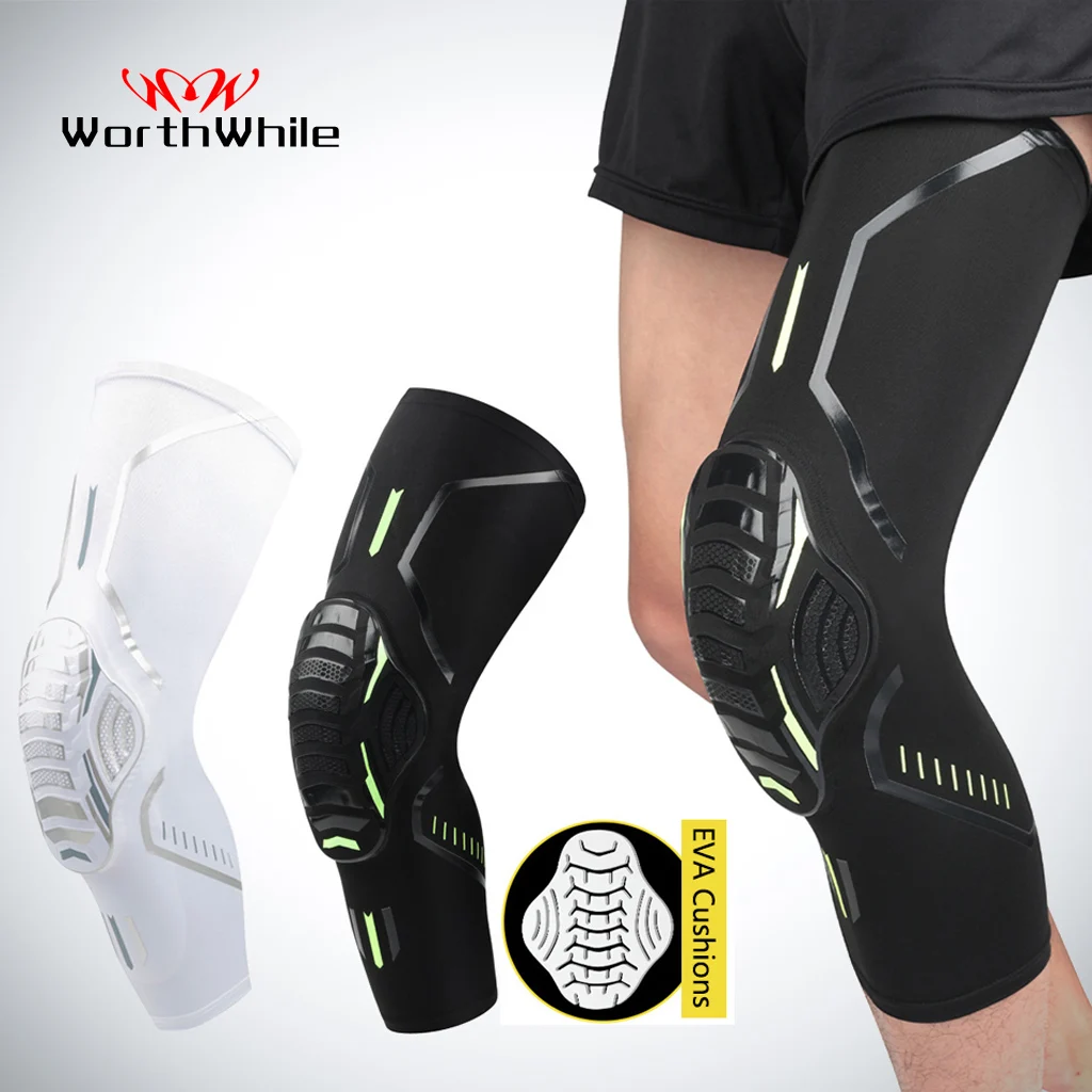 Worthing 1 sztuka koszykówka Kneepads elastyczna pianka siatkówka ochraniacz na kolano sprzęt Fitness sport szkolenia wsparcie Bracers