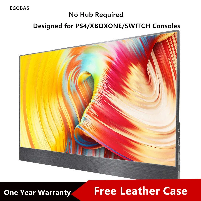 

[One Cable Connection]13.3 Inch IPS Portable HDR Game Monitor For PS4 Xbox Switch HDMI USB 1080p LCD Screen For PC Laptop Phones