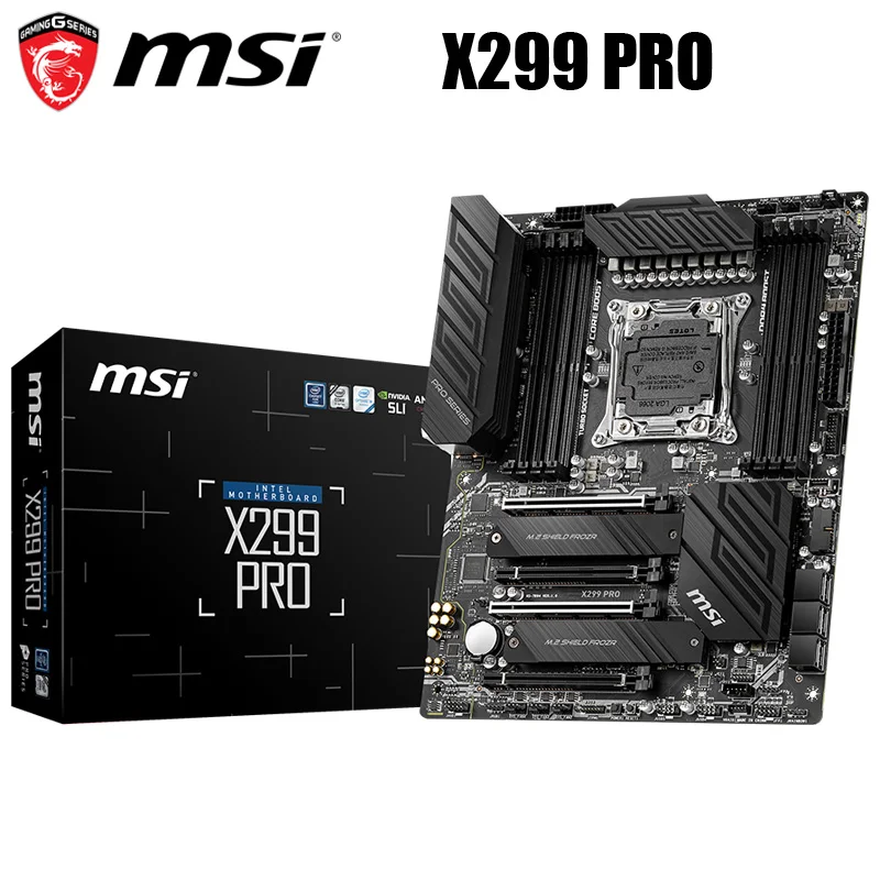 Новая материнская плата MSI X299 PRO LGA 2066 Core X Intel DDR4 originigianl для настольных ПК 256 ГБ PCI-E 3 0