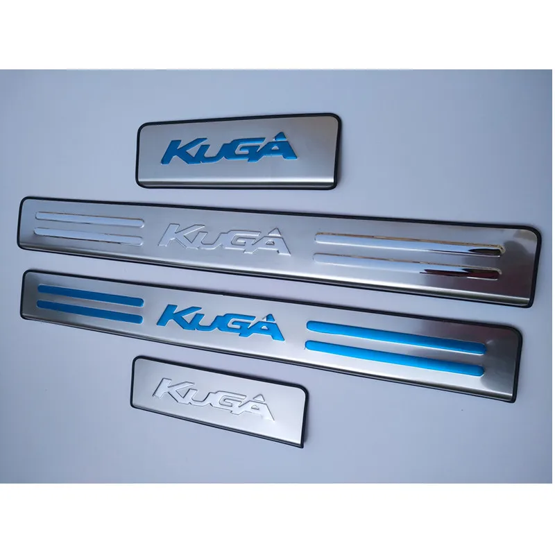 Аксессуары для хром Ford Kuga 2013 2014 2015 дверь из нержавеющей стали добро пожаловать